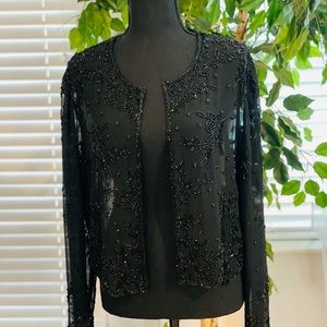 Beaded sheer blouse
